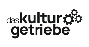 ogo von Das Kulturgetriebe mit drei stilisierten Zahnrädern